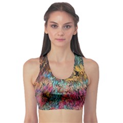 Oil Paint Sports Bra by Bajindul