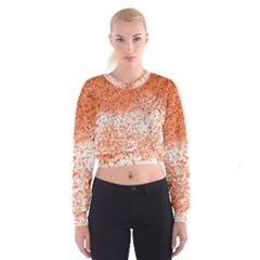 Scrapbook Orange Shades Cropped Sweatshirt