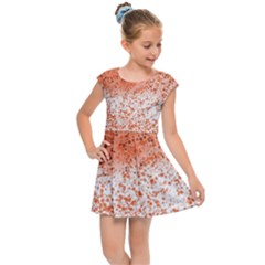 Scrapbook Orange Shades Kids  Cap Sleeve Dress