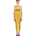 Wave Lines Yellow One Piece Catsuit View1