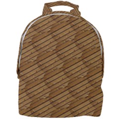 Wood Texture Wooden Mini Full Print Backpack