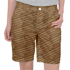 Wood Texture Wooden Pocket Shorts by HermanTelo