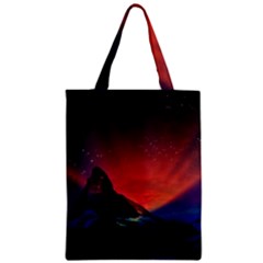 Matterhorn Switzerland Fantasy Aurora Zipper Classic Tote Bag by Pakrebo