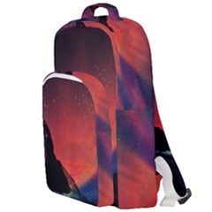 Matterhorn Switzerland Fantasy Aurora Double Compartment Backpack by Pakrebo