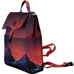 Matterhorn Switzerland Fantasy Aurora Buckle Everyday Backpack by Pakrebo