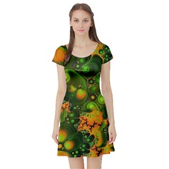 Fractal Design Creative Fantasy Short Sleeve Skater Dress