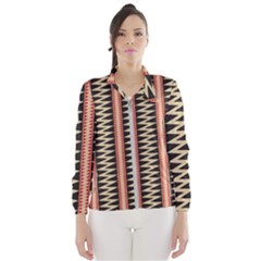 Zigzag Tribal Ethnic Background Women s Windbreaker