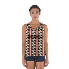 Zigzag Tribal Ethnic Background Sport Tank Top 