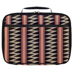 Zigzag Tribal Ethnic Background Full Print Lunch Bag