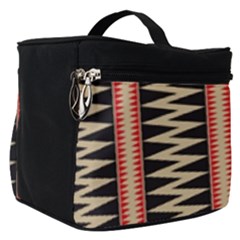 Zigzag Tribal Ethnic Background Make Up Travel Bag (small)