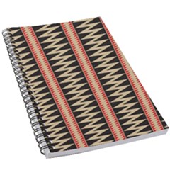 Zigzag Tribal Ethnic Background 5 5  X 8 5  Notebook by Pakrebo