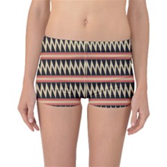 Zigzag Ethnic Pattern Background Boyleg Bikini Bottoms