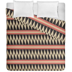 Zigzag Ethnic Pattern Background Duvet Cover Double Side (california King Size)