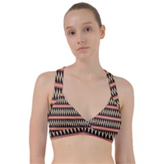 Zigzag Ethnic Pattern Background Sweetheart Sports Bra by Pakrebo