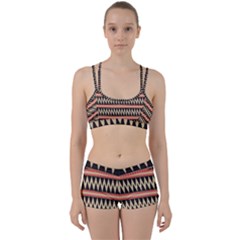 Zigzag Ethnic Pattern Background Perfect Fit Gym Set