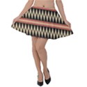 Zigzag Ethnic Pattern Background Velvet Skater Skirt View1