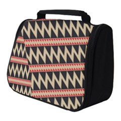 Zigzag Ethnic Pattern Background Full Print Travel Pouch (small)