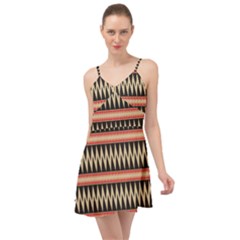 Zigzag Ethnic Pattern Background Summer Time Chiffon Dress