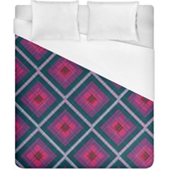 Purple Textile And Fabric Pattern Duvet Cover (california King Size)