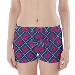 Purple Textile And Fabric Pattern Boyleg Bikini Wrap Bottoms