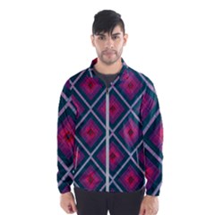 Purple Textile And Fabric Pattern Men s Windbreaker