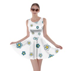 Floral Pattern Seamless Endless Skater Dress by Pakrebo