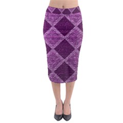 Purple Pattern Midi Pencil Skirt by Pakrebo