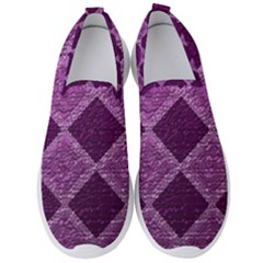 Purple Pattern Men s Slip On Sneakers by Pakrebo