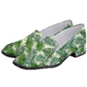 Leaves Tropical Wallpaper Foliage Women s Classic Loafer Heels View2