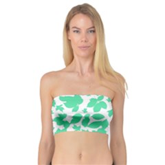 Botanical Motif Print Pattern Bandeau Top