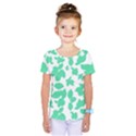 Botanical Motif Print Pattern Kids  One Piece Tee View1