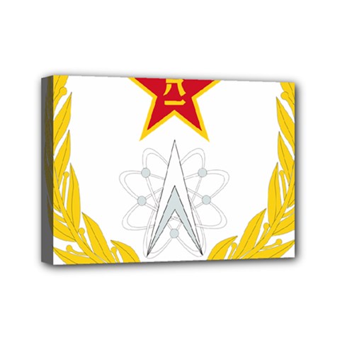 Badge Of People s Liberation Army Strategic Support Force Mini Canvas 7  X 5  (stretched) by abbeyz71