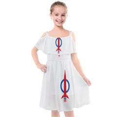 Flag Of Malaysia s Democratic Action Party Kids  Cut Out Shoulders Chiffon Dress by abbeyz71