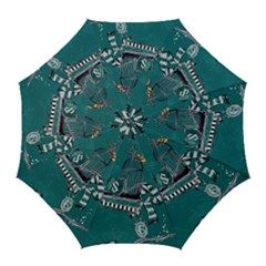 Slytherin Pattern Golf Umbrellas by Sobalvarro