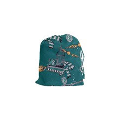 Slytherin Pattern Drawstring Pouch (xs) by Sobalvarro