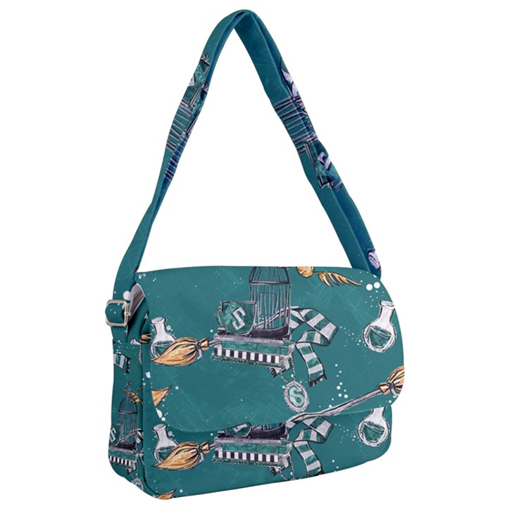 Slytherin Pattern Courier Bag