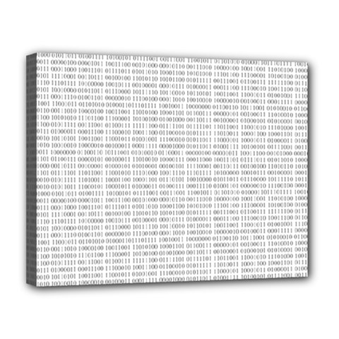 Binary Background Canvas 14  X 11  (stretched) by Bajindul