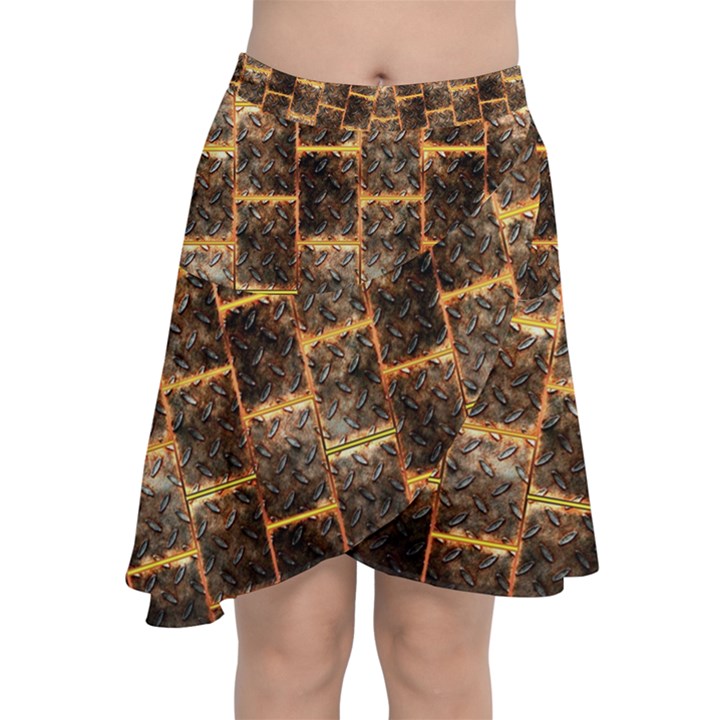 Wallpaper Iron Chiffon Wrap Front Skirt