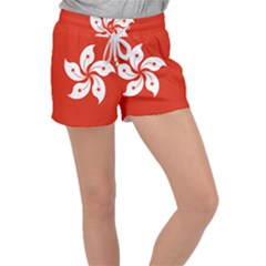 Flag Of Hong Kong Women s Velour Lounge Shorts by abbeyz71