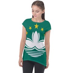 Flag Of Macao Cap Sleeve High Low Top by abbeyz71