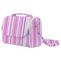 Brightstrips Satchel Shoulder Bag by designsbyamerianna