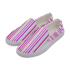 Brightstrips Women s Canvas Slip Ons by designsbyamerianna