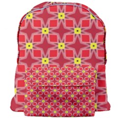Red Yellow Pattern Design Giant Full Print Backpack