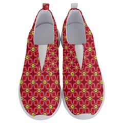 Red Yellow Pattern Design No Lace Lightweight Shoes by Alisyart