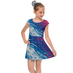 Lines Curlicue Fantasy Kids  Cap Sleeve Dress