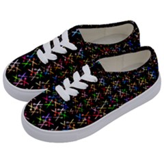 Scissors Pattern Colorful Prismatic Kids  Classic Low Top Sneakers