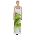 Lime Club Soda Drink Cocktail Maxi Thigh Split Dress View2