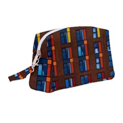 Architecture Color Colour Windows Wristlet Pouch Bag (medium) by Pakrebo