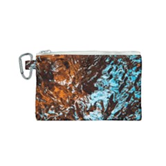 Water The Waves Brook Wallpaper Canvas Cosmetic Bag (small) by Pakrebo