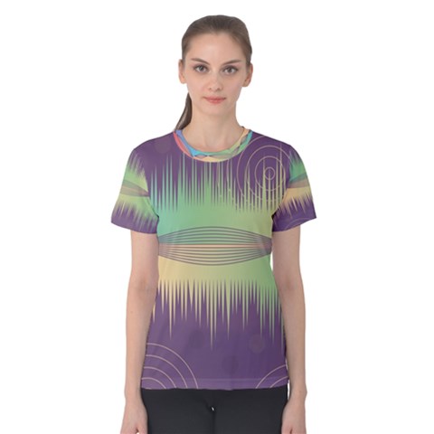 Background Abstract Non Seamless Women s Cotton Tee by Pakrebo